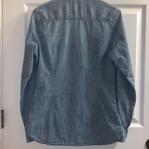 Lucky Brand size small denim chambray long sleeve button down shirt Size S - Picture 7 of 8